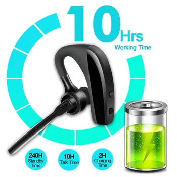 К10 Bluetooth slušalice su Bežične slušalice poslovne slušalice za telefoniranje bez korištenja ruku vožnje slušalice sa mikrofonom za iPhone, samsung, huawei xiaomi