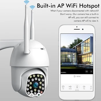 1080P 23 5MP sa LED Smart Speed Dome WIFI IP kamera dvosmjerni audio boji noćni vid vanjski vodootporan automatsko praćenje