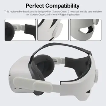 Novi glavu podesivi remen za Oculus Quest 2 VR slušalice pojasevi ergonomski virtualna stvarnost slot pribor smart оголовье kože