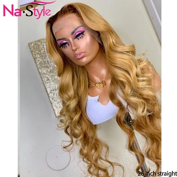 Blond Lace Front Wig Human Hair Honey Blond 13x4 Ombre Human Hair Wig PrePlucked Baby Hair Remy Human Hair For Black Women 130