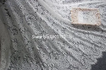 3 m/Lot 150 cm trepavice cvjetne čipke tkanina vjenčanicu Diy cvjetne čipke završiti zanat odjeća suknja materijali francuski dvosmjerni Шантильи čipka