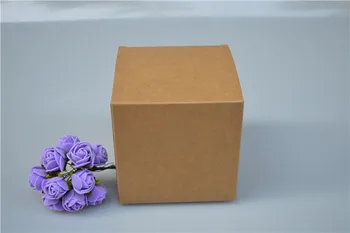 Trg prazne kutije za sapun 5x5x5cm pakiranje,Mala kocka kartonske kutije za pakiranje poklon,kutija za pakiranje od papira Kraft pakiranje 50pcs