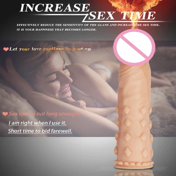 ManNuo kondomi seks-igračke za muškarce silikonski penis proširenje penisa proširenje rukava odrasle intimne proizvode za višekratnu upotrebu kondom CockRing