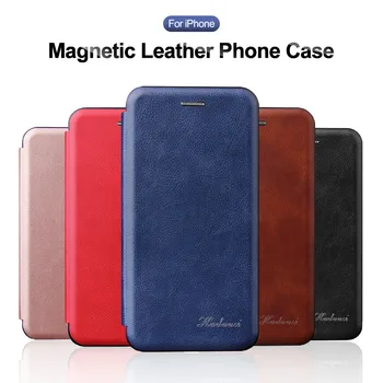 Magnetni kožni držač flip torbica za Apple Iphone 12 Mini SE 2020 11 Pro XS Max X XR 6 S 6S 7 8 Plus Meki za novčanik