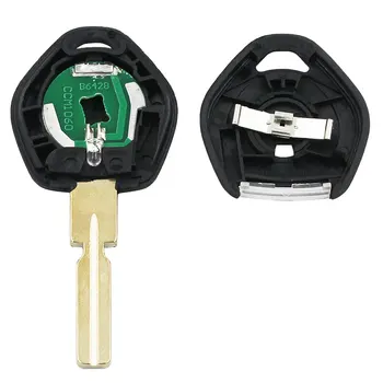 2 kom./lot automobilski ključ Shell Remote Key Case transponder Light Button HU58 Uncut Blade za BMW 3 5 7 Z3 Series E34 E36 E32 E38 E39
