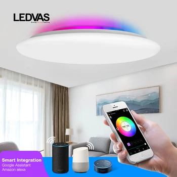 LEDVAS smart ceiling light WIFI voice control 28W 36W 55W 68W RGB fader control APP dnevni boravak spavaća soba kuhinja stropna svjetiljka