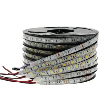 LED Strip 5050 RGB Single Color Flexible LED Light RGB 5050 LED Strip Fita LED Light Stripes Flexible 60 / 120Leds/M DC12V/24v