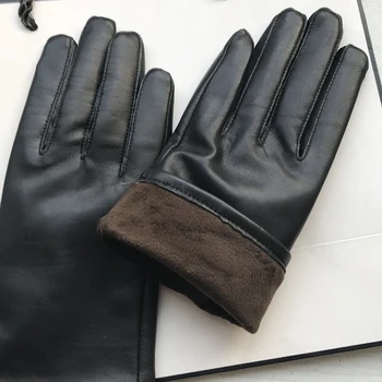 Klasične ženske rukavice od prirodne kože ženske janjeće kože rukavice od prirodne kože Jesen Zima toplo rukavice ženske puna prste