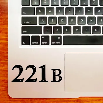 Sherlock Holmes 221B trackpad laptop naljepnica za Macbook Pro 13-inčni Air Retina 11 12 15 16 