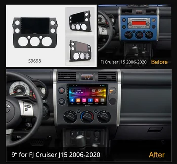 Android 10 auto GPS navigacija za TOYOTA FJ Cruiser 2007-2018 auto media player auto stereo glavna jedinica kasetofon nema DVD