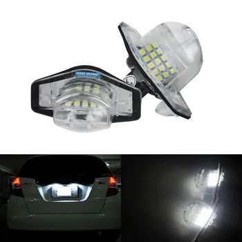 ANGRONG 2x LED registarske pločice svjetlo lampe, bijela, Honda Odyssey Stream Crosstour CR-FR-HR-V Insight Fit / Jazz