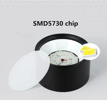 Zatamnjen led stropna svjetiljka SMD5730 5W7W12W18W 22w 24w AC85-265V lampa unutarnja rasvjeta mrlja