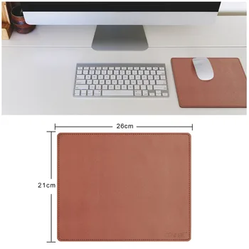 Sintetička koža Нескользящий podloga za miša je Super mekana-26x21cm - laptop stol podloga za miša Vodootporan podloga za miša za ured kod kuće Igra smeđa
