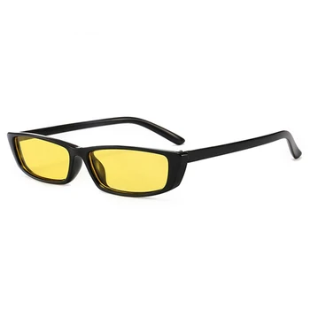 XojoX Women Sunglasses Brand Design Girl Eyewear Vintage Rectangle Narrow Men Sun Pri Odabiru Čaše Za Vino Weird Trend Party Eyeglasses