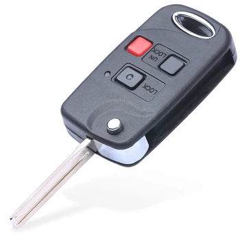 Zamjena KEYECU Flip Remote Car Key Fob 3 gumb za Lexus LX470 1998 1999 2000 2002 FCC ID: HYQ1512V 4C Chip