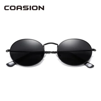 COASION ovalni sunčane naočale Žene polarizovana stare ženske sunčane naočale metalnih okvira slr objektiv nijanse za žene sonnenbrille CA1450