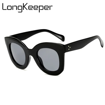 LongKeeper Cat Eye Vintage sunčane naočale Žene 2020 moda Leopard sunčane naočale seksi dame u Eyewears UV400 naočale ovalne naočale