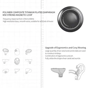 SIMGOT EN700 PRO In-Ear Monitor slušalice High Fidelity s odvojivim kabelom Hi-Res Audio slušalice dinamički upravljački program za telefone