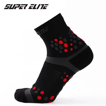 Super Luksuzni brand profesionalni biciklizam čarape 3D niska cijev visoke kvalitete jacquard grašak jahanje čarape maraton čarape za muškarce