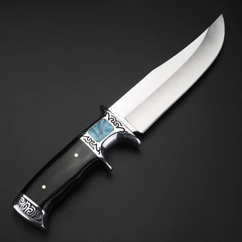 Vanjski nož za preživljavanje fiksni nož nož 440c čelika za kampiranje otvoreni lov izravne noževi sa ljuskom