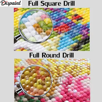 Dispaint 5pcs Full Square/Round Drill 5D DIY Diamond Painting 