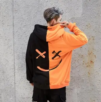 Muški hoodies hoodies osmijeh ispis kape majica hip-hop ulica odjeća Odjeća SAD veličine S-XL