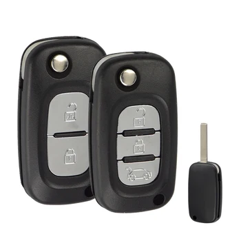 OkeyTech Remote Flip sklopivi ključ za vozila Renault Fluence Clio Megane Kangoo Modus Captur Duster 2/3 Button VA2 433Mhz ASK7946/47