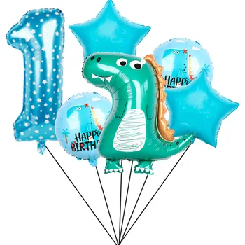 Dinosaur stranka balon 1. rođendan ukras za stranke djeca 30 inča broj фольгированных lopte dinosaur Globos Baby Shower jungle party
