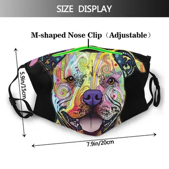 Pitbull Dog Lovers Otac Day Poklon Non-Disposable Usta Face Mask Anti Haze Mask With Filters Protection Cover Respirator