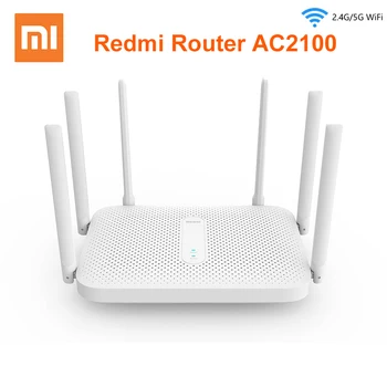 Xiaomi Redmi AC2100 Router je Gigabit 2.4 G 5.0 GHz Dual-Band 2033Mbps Router Wifi Repeater sa 6 antene sa visokim pojačanjem šire