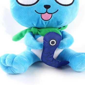 17-30 cm 3styles anime Fairy Tail Happy pliš igračke plava sretan s ribom soft soft životinje lutke dar za djecu