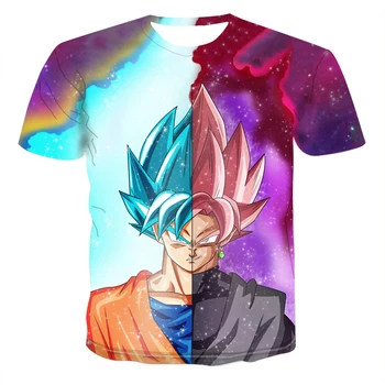 2020 novi Goku Naruto 3d dječaci djevojčice moda crtani anime t-shirt kratki rukav O izrez prozračne ljetne cool majice