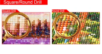 Pun 5D Diy trg/okrugli dijamant slike morska riba 3D diamond slikarstvo rhinestones slike vez D8
