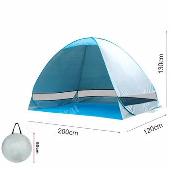 Šator plaža šator Sun Shelter UV-Protective Quick Automatic Opening Tent Shade Lightwight Pop Up Open For Outdoor Camping Ribolov