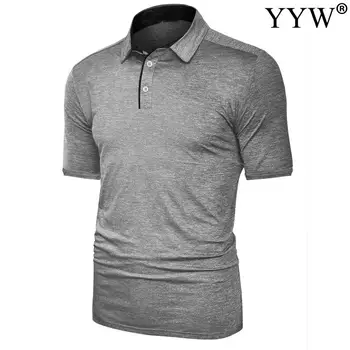 Golf polo majice muškarci kratkih rukava obuku majice muškarci fitness Mike ljeto odbačenost ovratnik polo majica za trčanje Majica