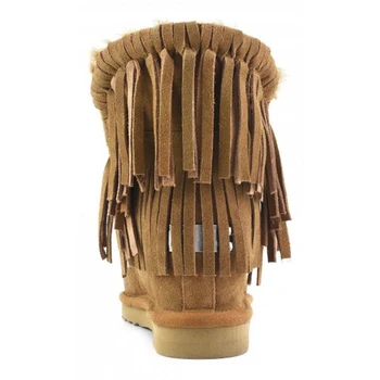 Moug zimska obuća ženske zimske čizme originalni mini эскимосские tenisice s кисточками ručni rad od janjeće kože na platformi Ženske čizme