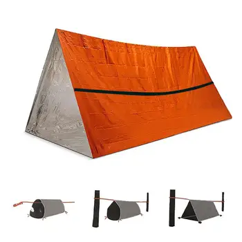 Narančasta hitne šator sklonište za prihvat hidroizolacijskih toplinsko deka kamp SOS azil aluminijska folija sklopivi šator opstanak