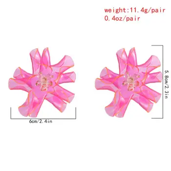 PuRui ljetni stil cvijet naušnice za žene Češka stare plastične naušnice Koreja izjava naušnice nakit nakit