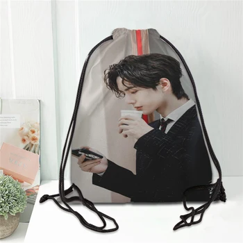 Hot Chenqingling Lan wangji Wang Yibo Printed ruksak drawstring bag satin soft shoe bags to school custom Logo bags for women