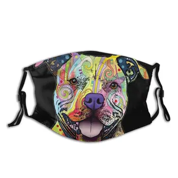 Pitbull Dog Lovers Otac Day Poklon Non-Disposable Usta Face Mask Anti Haze Mask With Filters Protection Cover Respirator