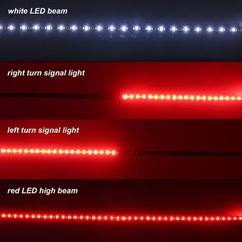 Fleksibilna led traka DRL Running Light 120cm 150cm 12V Auto Truck Tailgate Turn Signal LED Light Bar vodootporan reverse, stop-signal