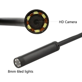 Novi HD WIFI 8 mm 720P 1/2 / 5 m kabel vodootporan endoskopska inspekcijska kamera Android IOS Mini Camera Car Inspection Endoscopic