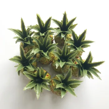 MOOCHUNG 6pcs mini plastične umjetno voće ananas za DIY pribor nakit realan lažni ananas ornament i dekor