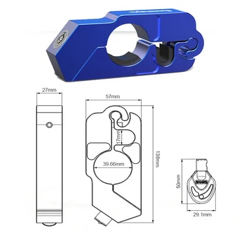 Dvorac moto CNC Sigurnost Safety Grip Locks Handlebar Handset kočionu polugu Disc Locking Fit Skutera, ATV Anti-theft Motor Lock