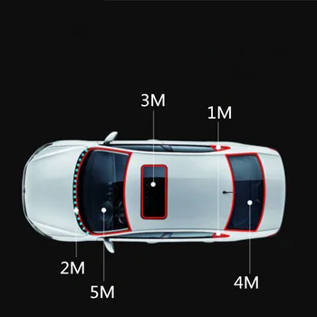 3M je auto oznaka seals otvor na krovu za Volkswagen Golf 5 6 7 PASSAT B5 B6 B7 B8 MK4 MK5 MK6 Tiguan Buba Polo Bora T-ROC