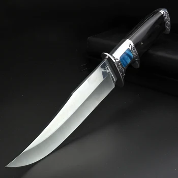 Vanjski nož za preživljavanje fiksni nož nož 440c čelika za kampiranje otvoreni lov izravne noževi sa ljuskom